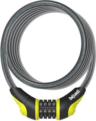 Zámek ONGUARD spirála 1800x10 mm kódový žlutý
