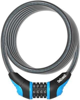 Zámek ONGUARD spirála 1800x10 mm kódový modrý
