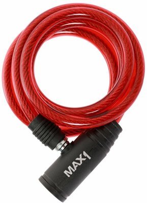 Zámek spirála MAX1 1200x8 mm červený