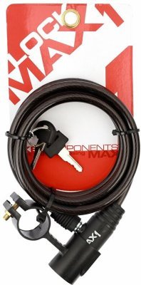 Zámek spirála MAX1 1200x8 mm černý
