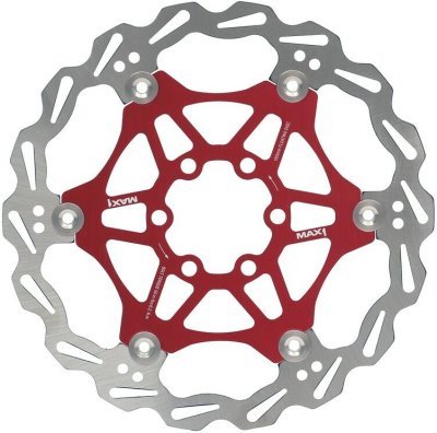 Brzdový kotouč MAX1 Alux 160 mm červený
