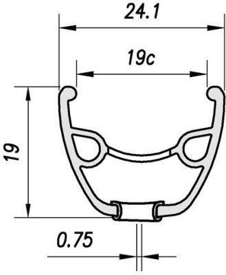 Ráfek MACH1 26" Neo disc 32děr/1nýt černý