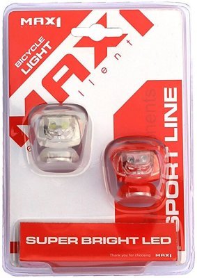 Blikačky MAX1 Frog sada 2 ks bílá/červená