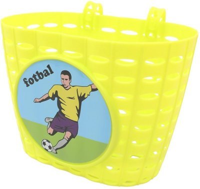 Koš přední dětský zelený FOTBAL