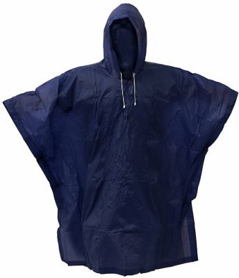 Pláštěnka PVC pončo modrá