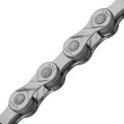 Řetěz KMC e9 E-bike, EPT povrch šedý, v krabičce 136 čl.