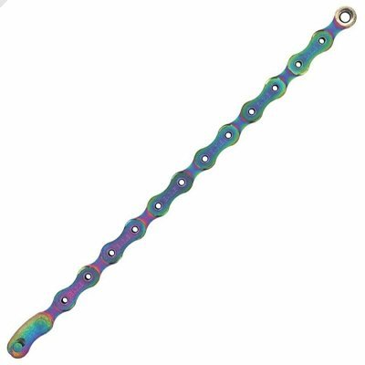Řetěz SRAM 12 speed PC XX1 Eagle hollowpin 126 čl.+ spojka powerlock Flowlink rainbow