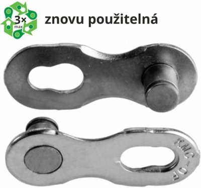 Spojka řetězu KMC 12NR EPT- Silver baleno po 5 ks