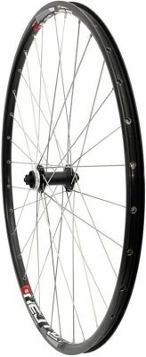 Zapletené kolo 28/29" Shimano Disc Center lock přední černé/stříbrné