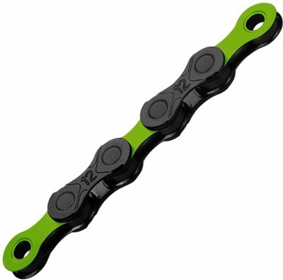Řetěz KMC DLC 12 zeleno/černý v krabičce 126 čl.