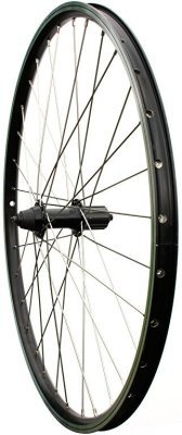 Zapletené kolo 26" MAX1 V-brake zadní 8-11sp. Černé/stříbrné