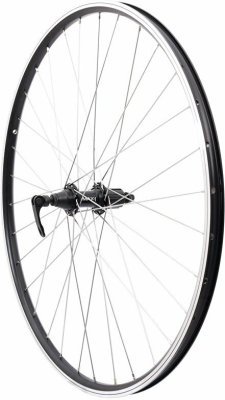 Zapletené kolo 28/29" MAX1 V-brake zadní 8-11sp. Černé/stříbrné