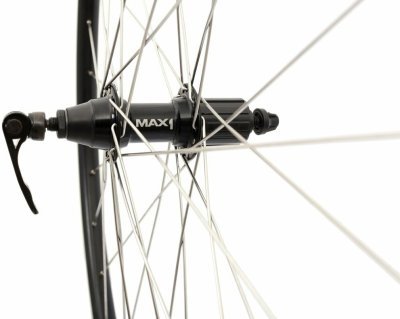 Zapletené kolo 28/29" MAX1 V-brake zadní 8-11sp. Černé/stříbrné