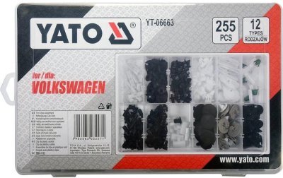 Příchytky plastové pro čalounění Volkswagen 255 ks Yato YT-06663