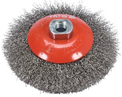 Yato kartáč drátěný boční M14 x 125 mm INOX YT-47612