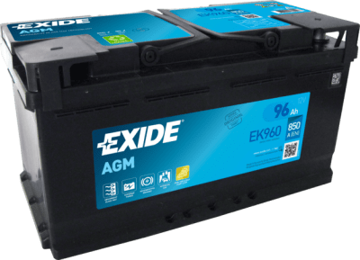 Autobaterie Exide Start-Stop AGM, 12V, 96Ah, 850A