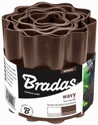 Obruba záhonů hnědá, 9m, 15cm BRADAS OBFB0915