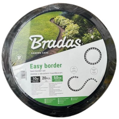 Obruba záhonů, černá, 10m x 5cm EASY BORDER BRADAS OBEB5010SET