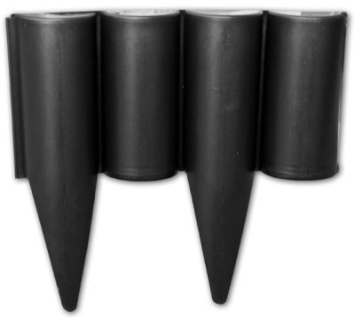 Plastový obrubník - palisáda 2,5m, 225mm, černá PALGARDEN BRADAS OBP1202-002BK