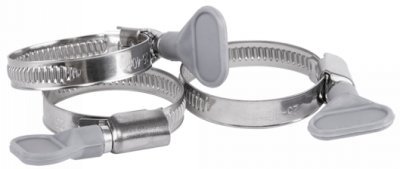 Stahovací páska nerezová s motýlkem 40-60mm, šedá BRADAS BSGRIP 40-60/9L
