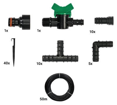 Zavlažovací sada s hadicí 50m WATER DRIP BRADAS DSWWM50-SET1