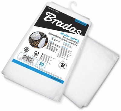 Agrovláknina 30g/m² bílá zimní-jarní, 10x1,1m BRADAS AWW3011010