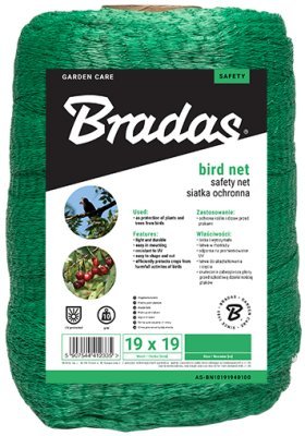 Ochranná síť proti ptákům 4x500m 10g/m2 BIRD NET BRADAS AS-BN10191940500