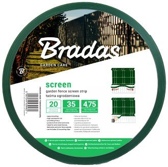 Balkónová, plotová páska 35m, 4,75cm, zelená BRADAS TOB45047535GRL