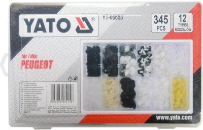 Příchytky plastové pro čalounění Peugeot 345 ks Yato YT-06653