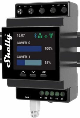 Shelly Pro PM Cover Shutter PM - ovládání 2 roletových nebo žaluziových motorů