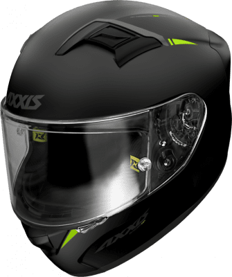 Integrální helma AXXIS 41040001356 GP RACER SV FIBER SOLID fluo žlutá L