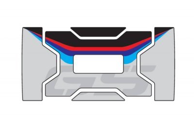 Adhesives Kit PUIG 20216N černá for BMW cases