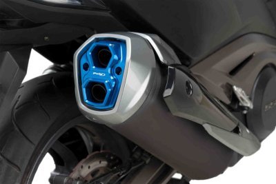 End tube for exhaust PUIG 9542A modrá
