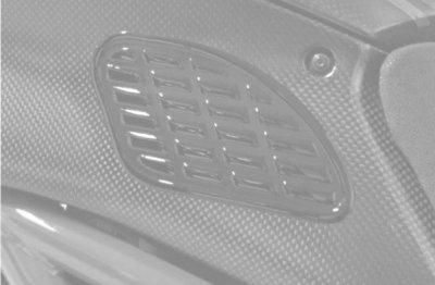 Samolepka PUIG BUMPS 4557C karbonový vzhled 250 x 350 mm