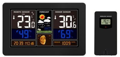 Solight meteostanice, velký barevný LCD displej, teplota, vlhkost, tlak