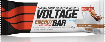 Nutrend Tyčinka VOLTAGE ENERGY BAR 65g s kofeinem, káva