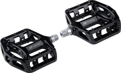 Pedály FORCE BMX magnesium výměnné piny, černé