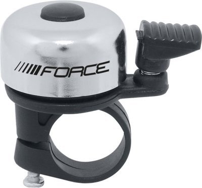 Zvonek F MINI Fe/plast 22,2mm paličkový, stříbrný