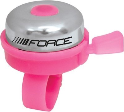 Zvonek FORCE KLASIK Fe/plast 22,2mm, růžový