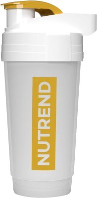 Láhev-šejkr NUTREND 0,7 l, transparent, zlaté logo