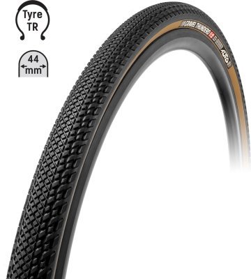 Plášť TUFO Gravel THUNDERO 700x44c, bezduš.črn-béž