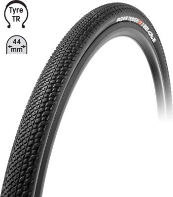 Plášť TUFO Gravel THUNDERO 700x44c, bezduš. Črn