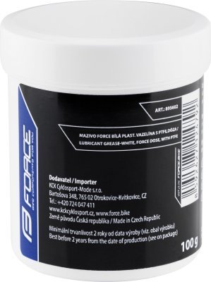 Mazivo FORCE bílá plast. Vazelína s PTFE,dóza 100g