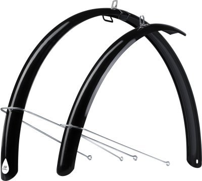 Blatníky FORCE 48 Aluflex 28" ECO +vzpěry,črn.