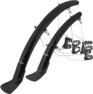 Blatníky FORCE WIN38 Aluflex 28" + vzpěry, černé