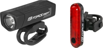 Světla sada FORCE DOT USB přední+zadní