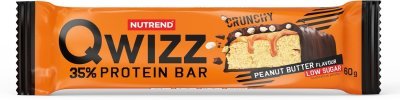 Nutrend Tyčinka QWIZZ 35% PROTEIN BAR, 60 g, arašíd. Máslo