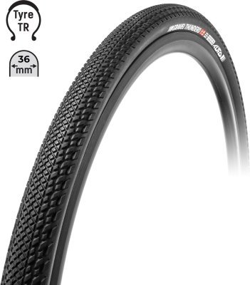 Plášť TUFO Gravel THUNDERO 700x36c, bezduš. Črn