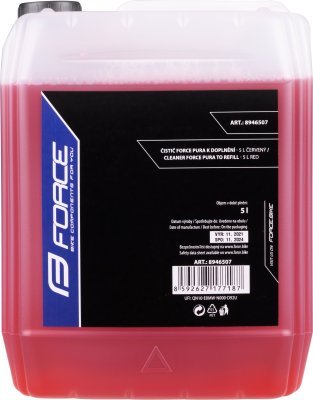 Čistič FORCE PURA k doplnění - 5l -červený, cherry