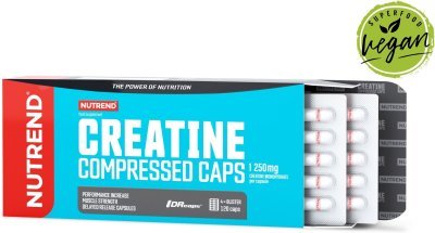 Nutrend CREATINE COMPRESSED CAPS, obsahuje 120 kapslí